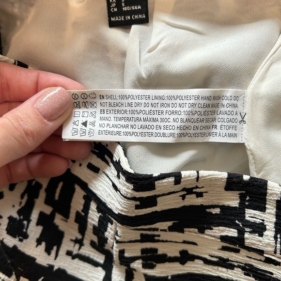 Forever21 Black and White crop top and skirt set, Small - Picture 7 of 9